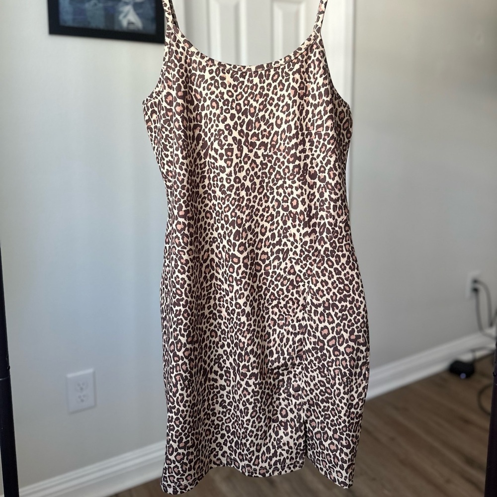 Mini Cami Leopard Print Dress